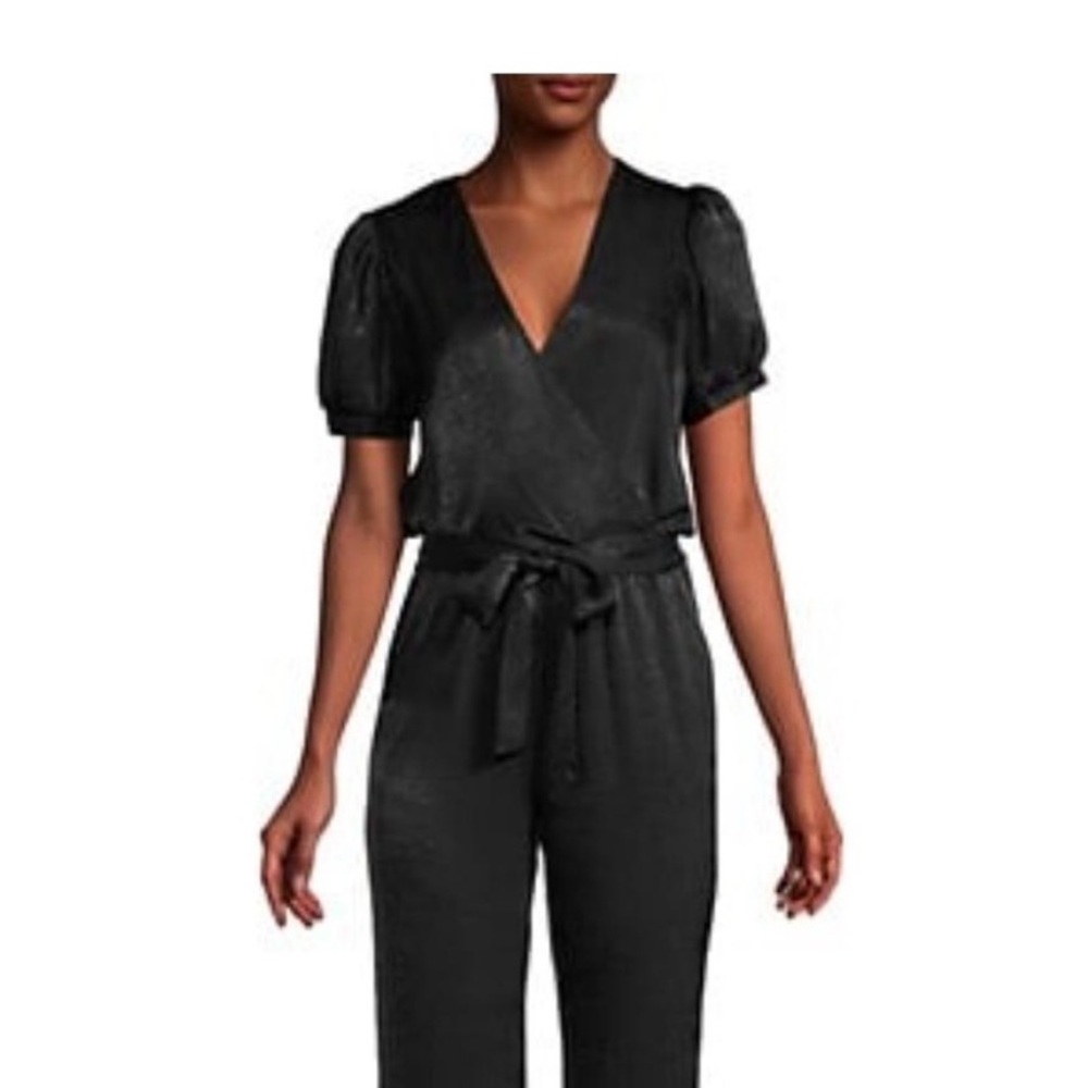 Supply and Demand black silky jumpsuit size small